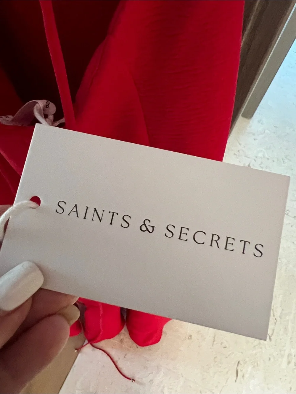 NWT REVOLVE SAINTS & SECRETS SHOWPO Luiza red ruffle corset back dress US /XS - Picture 10 of 13